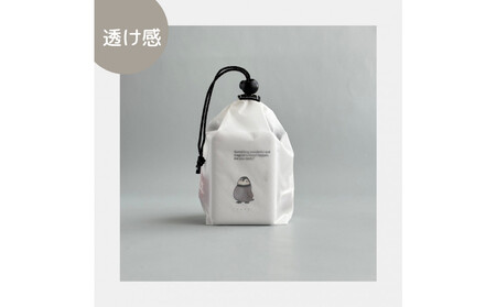 【XS 0.5L・白】　手のひらサイズの軽量ナイロン巾着袋