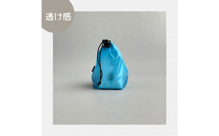【XS 0.5L・水色】 手のひらサイズの軽量ナイロン巾着袋