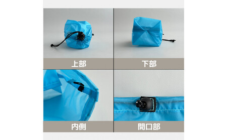 【XS 0.5L・水色】 手のひらサイズの軽量ナイロン巾着袋
