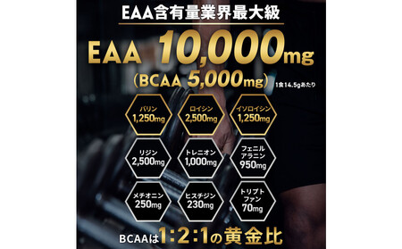 ハルクファクター EAA 白ぶどう風味 人工甘味料不使用 520g BCAA 国産 サプリメント