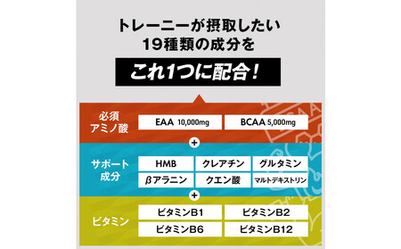 ハルクファクター オールインワン配合 EAA ラフランス風味 630g 必須アミノ酸 BCAA 国産 サプリメント