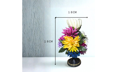 国家検定一級デザイナーのアーティシャルフラワー仏花1基 S