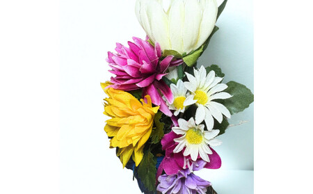 国家検定一級デザイナーのアーティシャルフラワー仏花1基 S