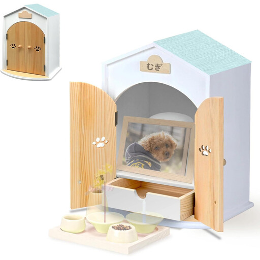 ペット用仏壇 AngelHouse天使のおうち型仏壇　スカイブルー 10,780円