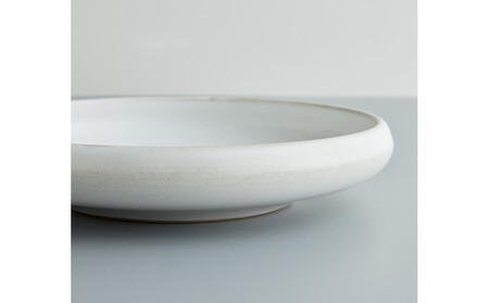 Tableware Shallow Bowl Curveペアセット21cm 乳白