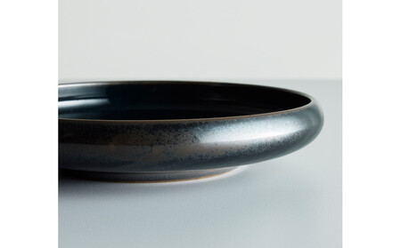 Tableware Shallow Bowl Curveペアセット15cm 藍墨