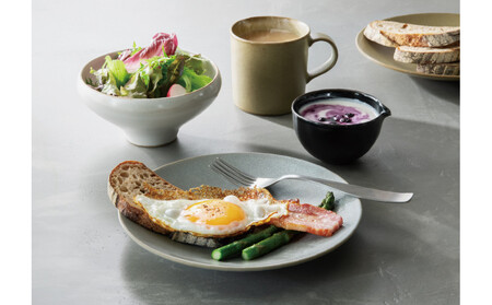 Tableware Shallow Bowl Rimペアセット21cm 鶯