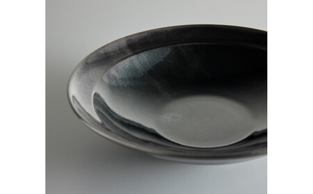 Tableware Shallow Bowl Rimペアセット18cm 藍墨