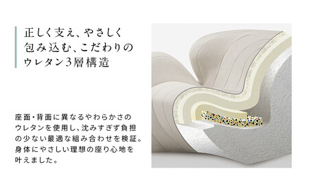 【チャコールグレー】Style Sofa WL（One-Seater）