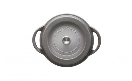 オーブンポットラウンド 22cm 浅型　シェフモデル　【パールグレー】