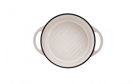 オーブンポットラウンド 22cm 浅型　シェフモデル　【パールピンク】