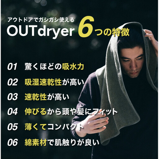 OUTdryer / ビッグサイズ 同色2枚セット【ハニー】