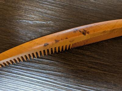 ふるさと納税 愛知県 名古屋市 つげ櫛の櫛留商店　本つげ材振分櫛（袋付） つげ櫛の櫛留商店 本つげ材振分櫛（袋付） - 愛知県名古屋市｜ふるさと