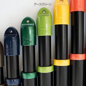 伸縮物干し竿 キャップ色【アースグリーン】(長さ 1.5mから2.6m まで伸びる )ブラック