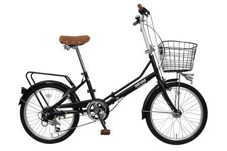 【ブラック】防災対応・フル装備付き20型折り畳み自転車