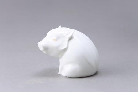 ノリタケの森オリジナル　干支ベビー イノシシ　M033　K079
