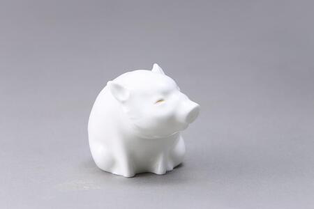 ノリタケの森オリジナル　干支ベビー イノシシ　M033　K079