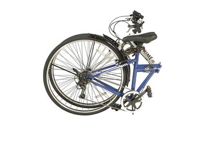防災対応　ノンパンク700cクロスバイク折りたたみ自転車　オリジナル　マルハチマーク付 （名古屋市役所 総務局　使用了承済）