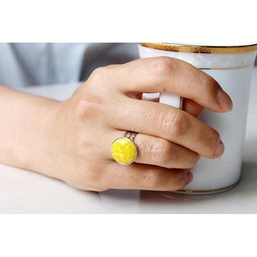 ★色：黄透★【尾張七宝窯元　加藤七宝製作所】丸リング