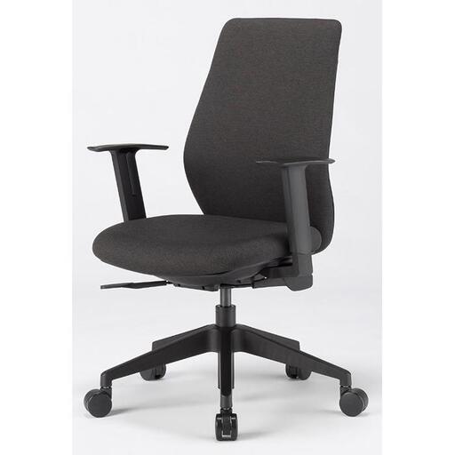 タスクチェア　レクチェ　ハイバック 可動肘付き【NC-R200+NC-B】（２個口発送）◆カラー：ダークグレー◆