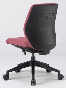 タスクチェア　レクチェ　ロ－バック 肘なし【カラー：ローズ】