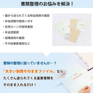 封筒ファイル 大きい封筒ファイル 重要書類を封筒のまま保管できる 黒 | 愛知県名古屋市 | ふるさと納税サイト「ふるなび」