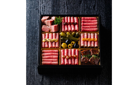 ローストビーフの店 鎌倉山 肉御節 一段重 12品 約2-3人前 おせち 冷凍 12月29-30日着 おせち料理 2026 黒毛和牛 牛肉 ローストビーフ ヒレ モモ 肉おせち 予約 人気 おすすめ 期間限定 年内発送 年内配送 洋風 愛知県 名古屋市