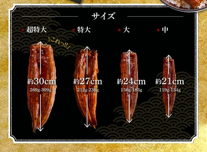 超絶うなぎ蒲焼　超特大 2尾