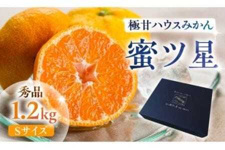 ≪今が旬!≫ 濃厚ハウスみかん『蜜ツ星』秀品 1.2kg(Sサイズ15玉)みかん