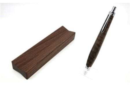 CHIGIRI ブラックウォルナット　木軸ボールペン＆ペントレイセット