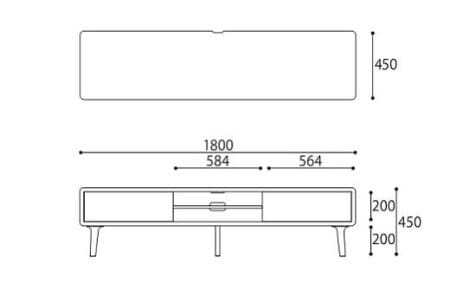 欧州の美意識を、日本の住まいへ。『BRIDGE』コレクションのテレビボード180　「ハンス・S・ヤコブセン」デザイン