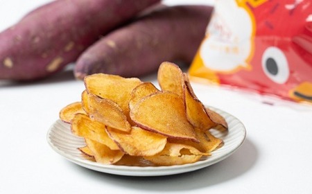 道の駅とよはしのオリジナルブランドさつまいも「うずらいもチップス（１２０g×１２袋）」