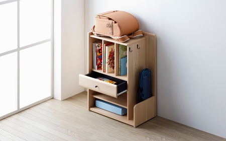 朝日木材 ランドセルラック ナチュラル ≪LPM-8060ST-NA≫ランドセル収納 ランドセル用棚 小学生 キャスター付き 子供部屋 フック付き おしゃれ シンプル 入学 ランドセル ウッド 60000円 愛知県 豊橋市　家具 シンプル家具 おしゃれ家具 リビング家具 家具メーカー        