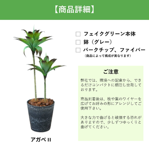 フェイクグリーン Botanical life+ Dシリーズ アガベII 100cm 光触媒加工 鉢付き インテリア 抗菌 消臭 愛知県 豊橋市 送料無料 47000円