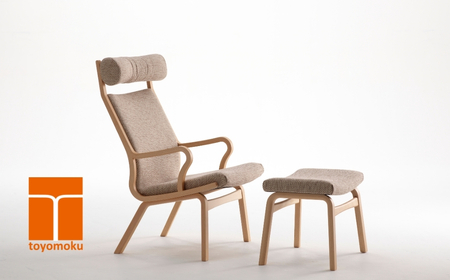 ロッコリビング・オットマン ホワイトナチュラル/ネストアイボリー