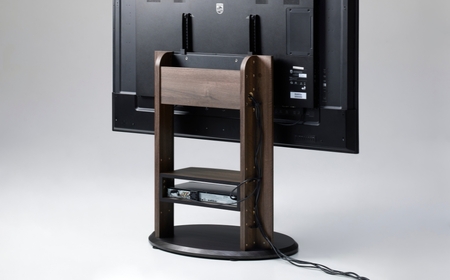 朝日木材 キャスター付きフロアスタンド（WS-Hスタイル）≪WS-H800-DB≫ 家具 シンプル テレビスタンド TVスタンド キャスタ付 キャスター付 フロアスタンド 壁掛けテレビ 壁掛け リビング 居間 ナチュラル カフェ おしゃれ お洒落 愛知県 豊橋市