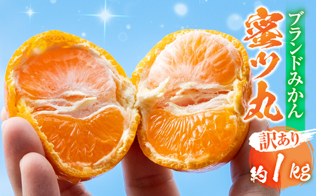 ≪今が旬!≫こだわり蜜柑 蜜ツ丸 家庭用 バラ詰め 約1kg+痛み補償250g みかん