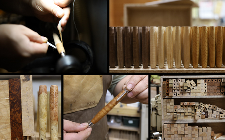 木軸ペン工房 KIKI 木軸ペン 3本 職人手造り 木軸ペン 手作り 木製ペン 職人技 手彫り ハンドメイド 木工 文房具 高級ペン 贈り物 ギフト ペントレイ ペン立て 木軸ペン 収納 机上整理 豊橋市 送料無料