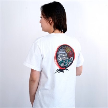 岡崎市 マンホールTシャツ 白 Lサイズ【1473516】