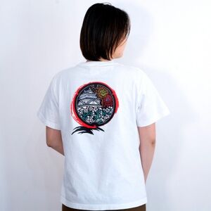 岡崎市 マンホールTシャツ 白 XLサイズ【1473520】