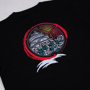 岡崎市 マンホールTシャツ 黒 Sサイズ【1473522】