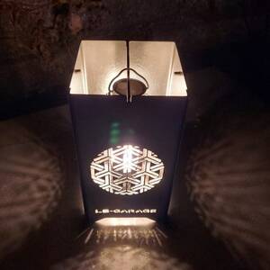 LEDランプシェード　組亀甲文様丸型【1589810】