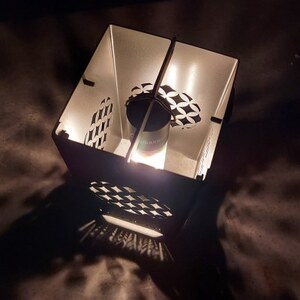 LEDランプシェード 七宝文様丸型【1589816】