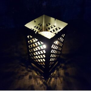 LEDランプシェード　七宝文様四角型【1589820】