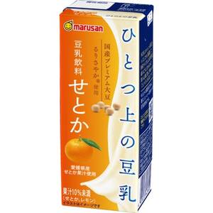 ひとつ上の豆乳　豆乳飲料　せとか　200ml×24本【1617334】