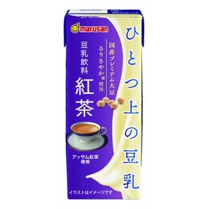 ひとつ上の豆乳　豆乳飲料　紅茶　200ml×24本【1617338】