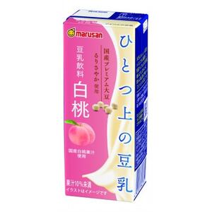 ひとつ上の豆乳　豆乳飲料　白桃　200ml×24本【1617342】