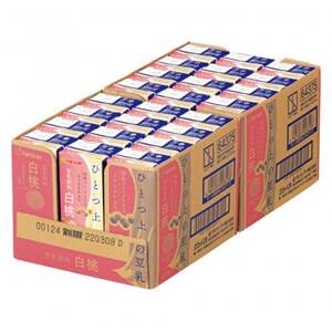 ひとつ上の豆乳　豆乳飲料　白桃　200ml×24本【1617342】