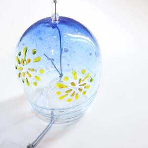 【数量限定】ガラス風鈴(花火)　岡崎ガラス工房 葵【1624853】