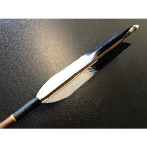 七面鳥アルミ矢「2014」　6本組(シャフト色:茶　矧ぎ糸:黒系)【1202257】